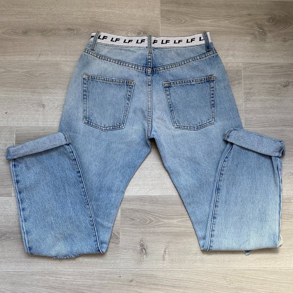 LF THE BRAND - Distressed Logo Jeans NWOT - Picture 4 of 9